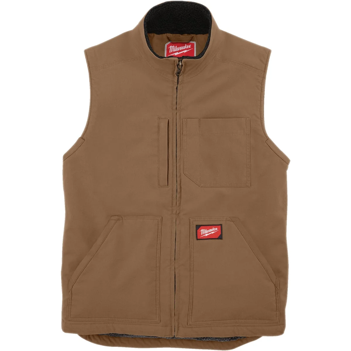 User-Friendly Milwaukee GRIDIRON Men’s Medium Brown Sherpa-Lined Vest Certified