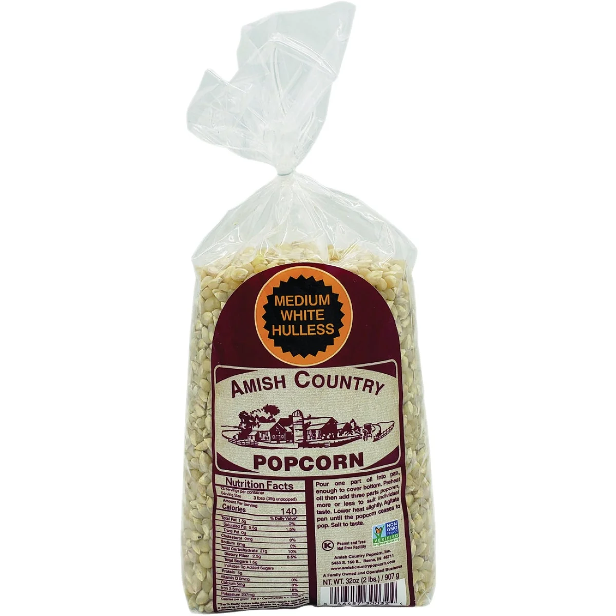 Casual Amish Country Popcorn 2 Lb. Med. White Popcorn Outstanding