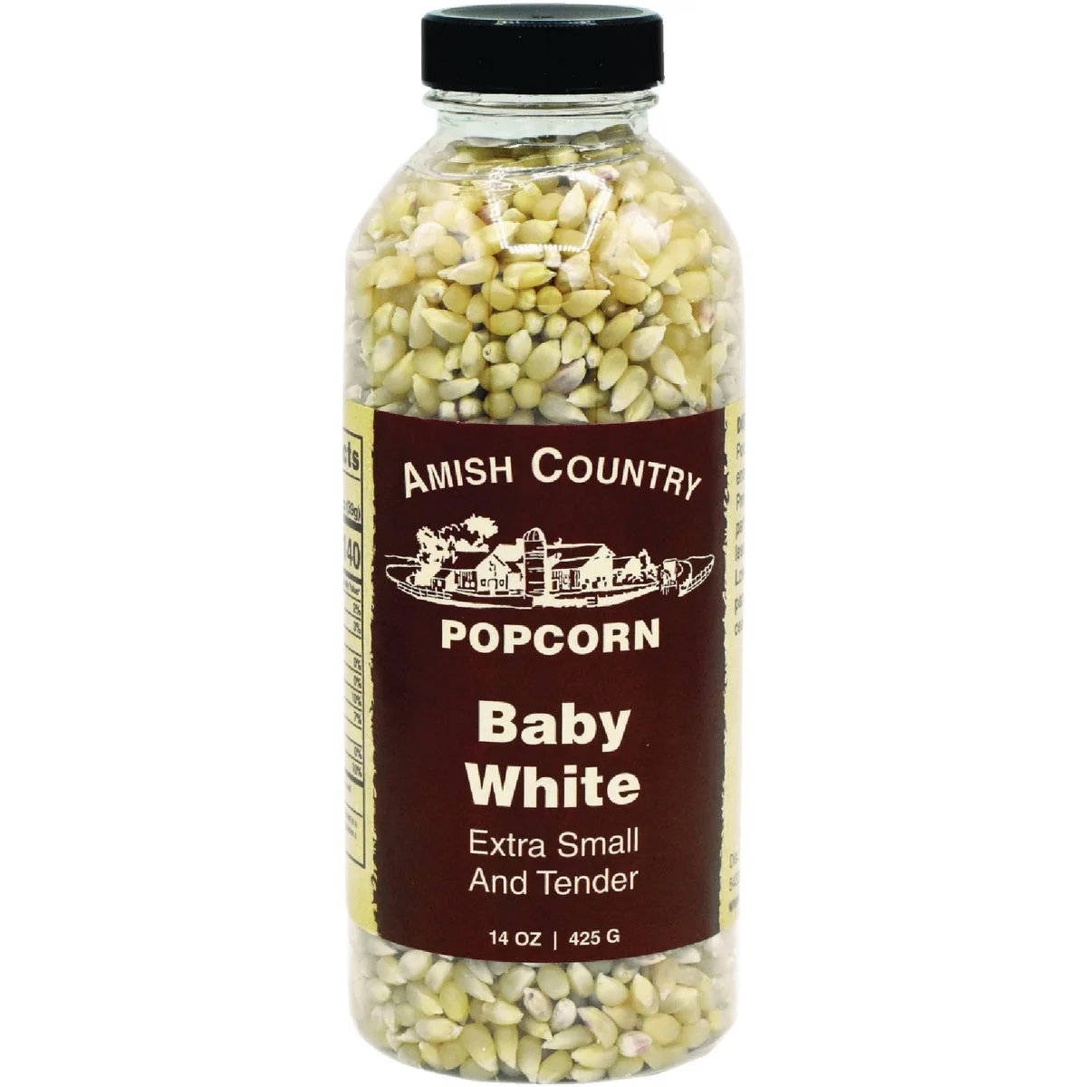 Trusted Amish Country Popcorn 14 Oz. Baby White Popcorn Fine