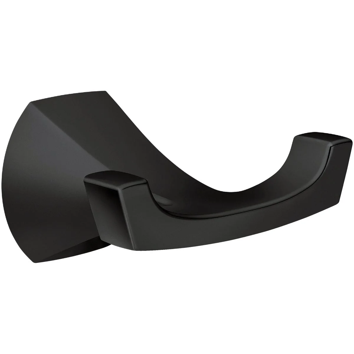 Modern Moen Lindor Double Robe Hook Matte Black First-Class