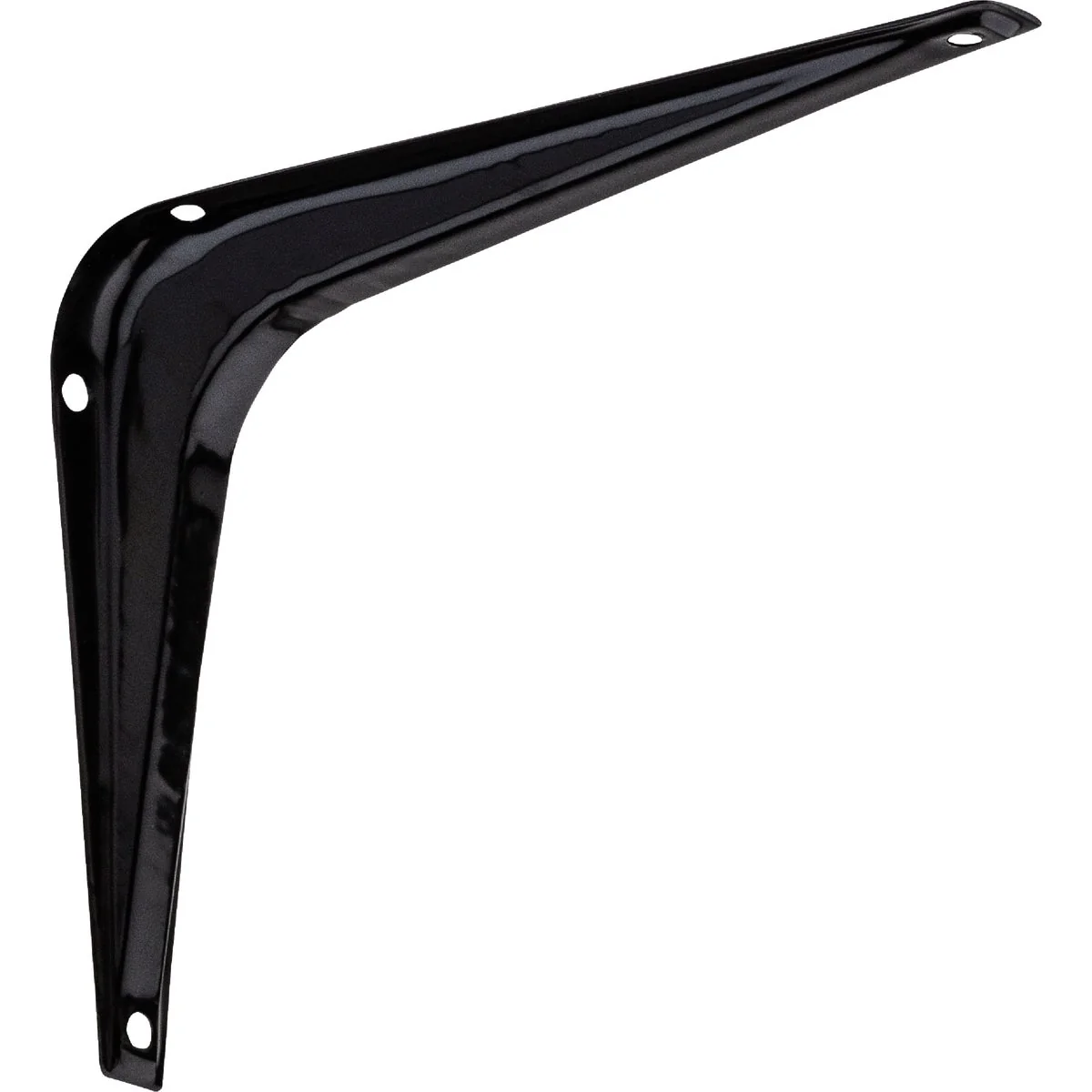 Durable National 211 5 In. D. x 6 In. H. Black Steel Shelf Bracket Premium Material