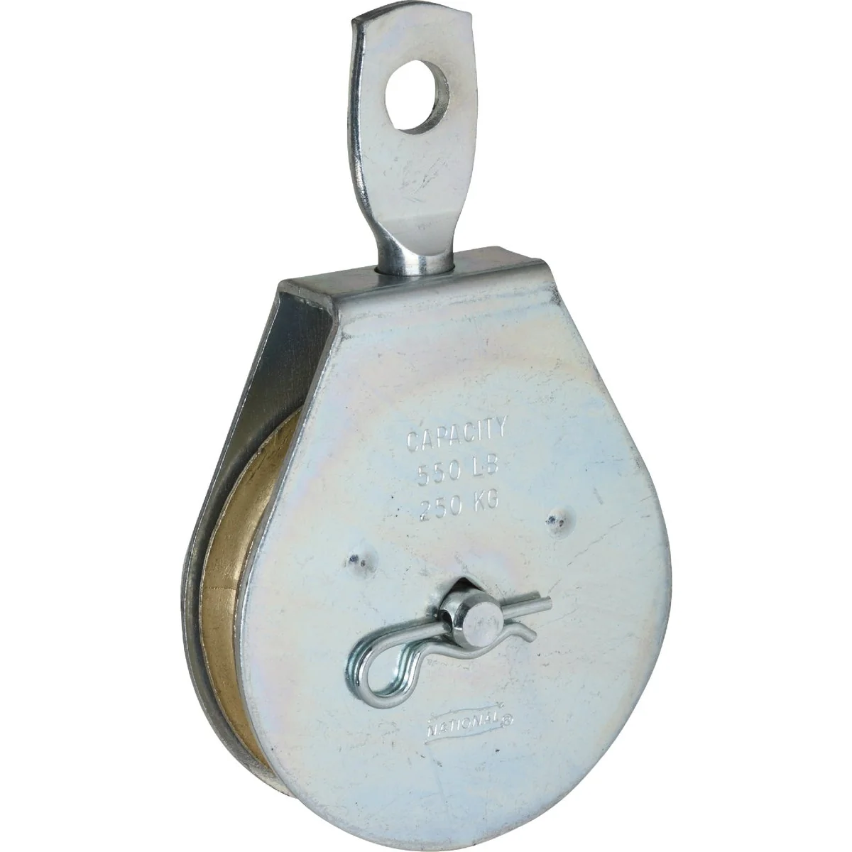 Reusable National 3211 2-1 2 In. O.D. Single Swivel Eye Steel Rope Pulley Original Design