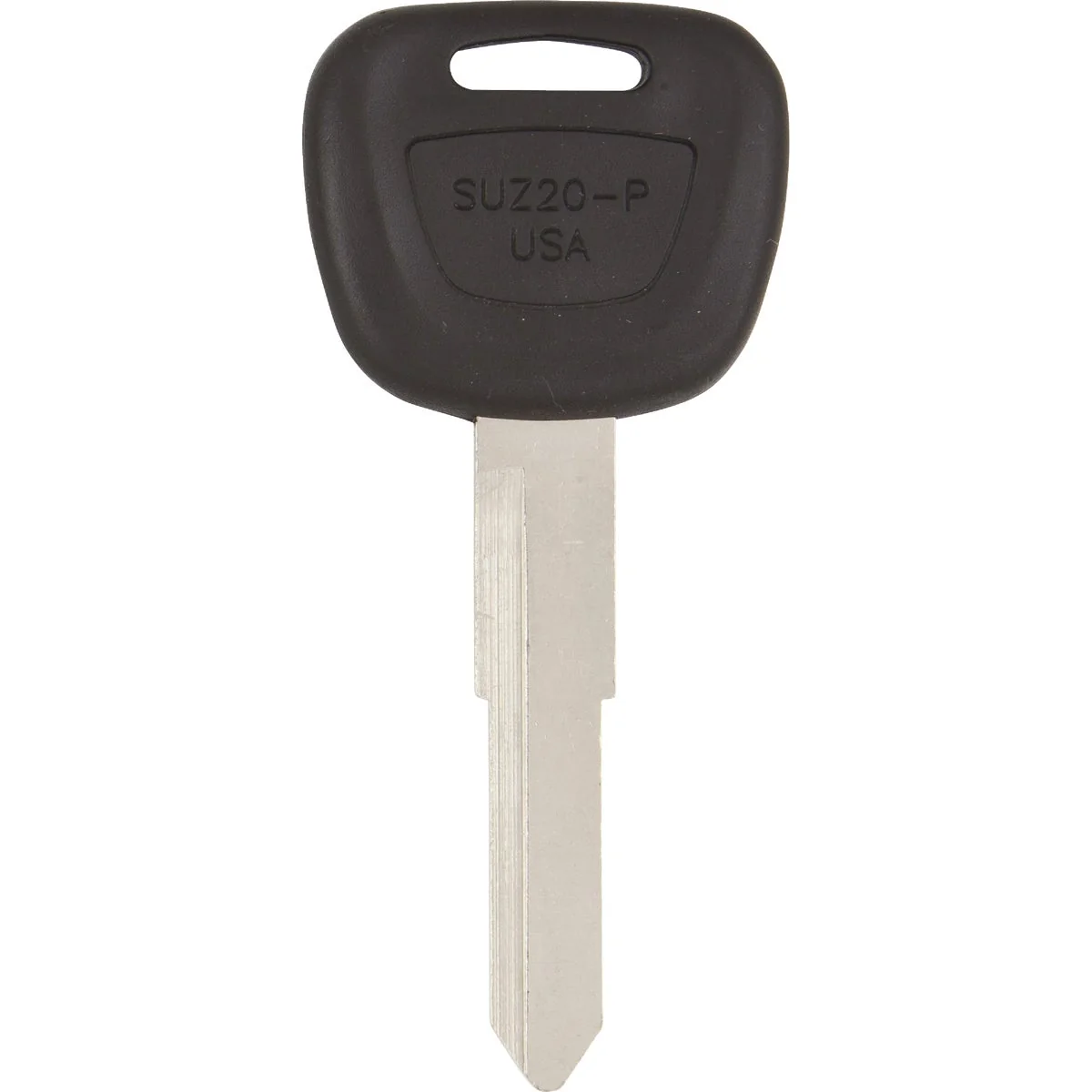Functional ILCO Suzuki Nickel Plated Plastic-Cap Automotive Key Natural