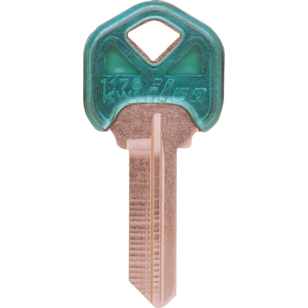 Prestigious ILCO Kwikset Design Decorative House Key KW1-Teal 5-Pack First-Class