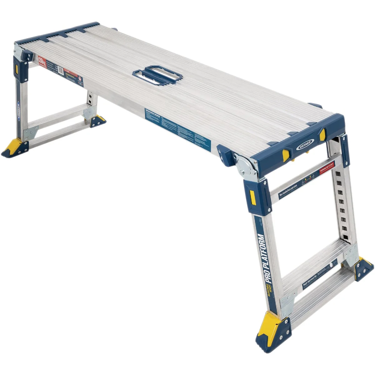 Stylish Werner Aluminum Pro Work Adjustable Platform With 300 Lb. Load Capacity Quality