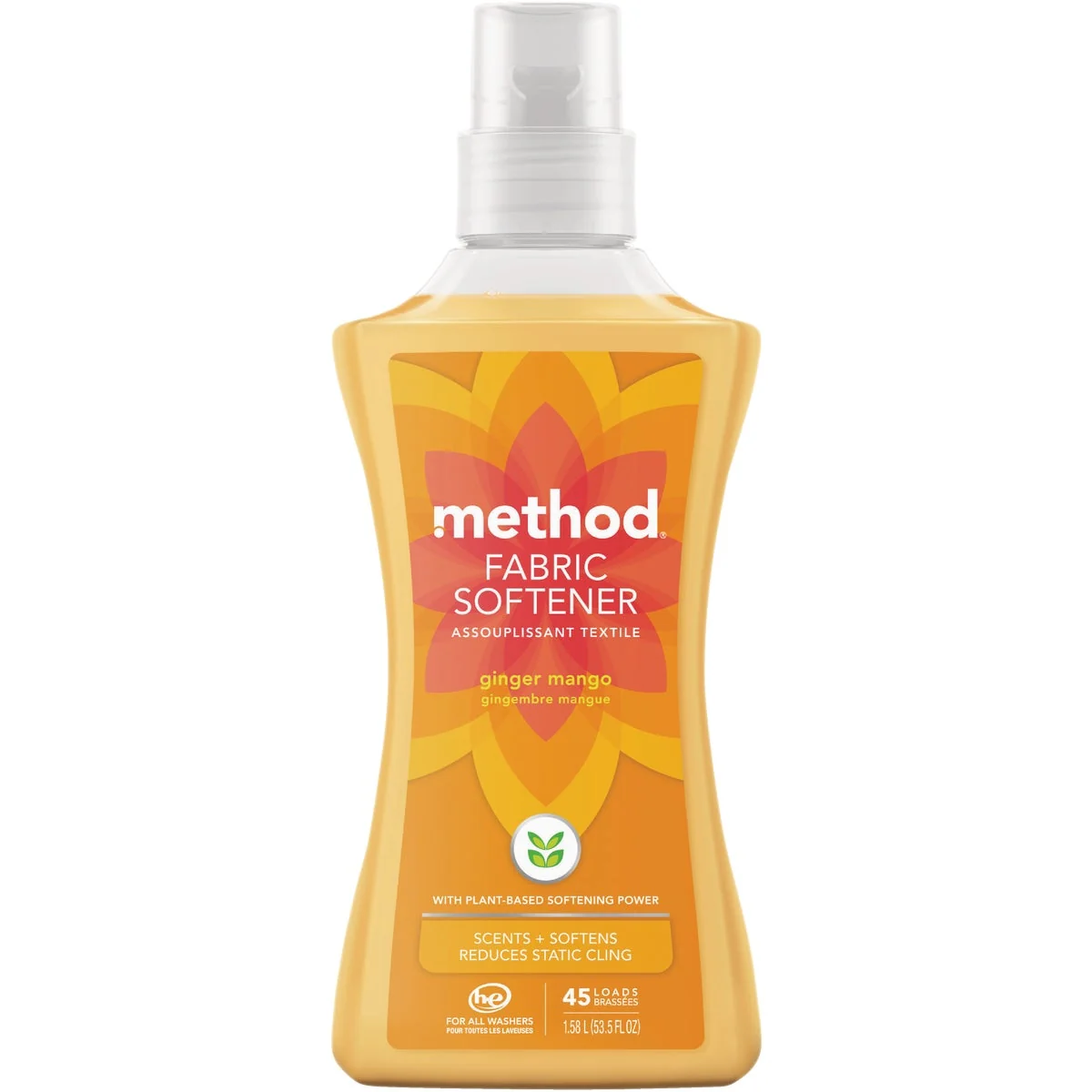Smart Method 53.5 Oz. Ginger Mango Liquid Fabric Softener High-End