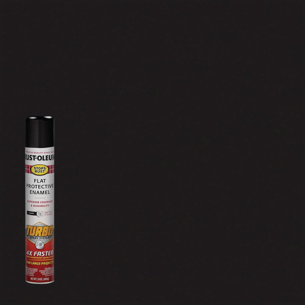 Safe Rust-Oleum Stops Rust 24 Oz. Flat Black Turbo Spray Paint Comfortable