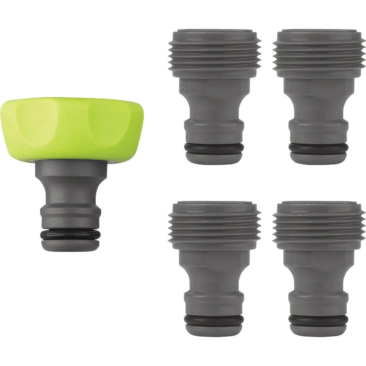 First-Class Flexzilla Standard Garden Hose Quick-Connect Fitting Plug Kit ZillaGreen 5-Piece