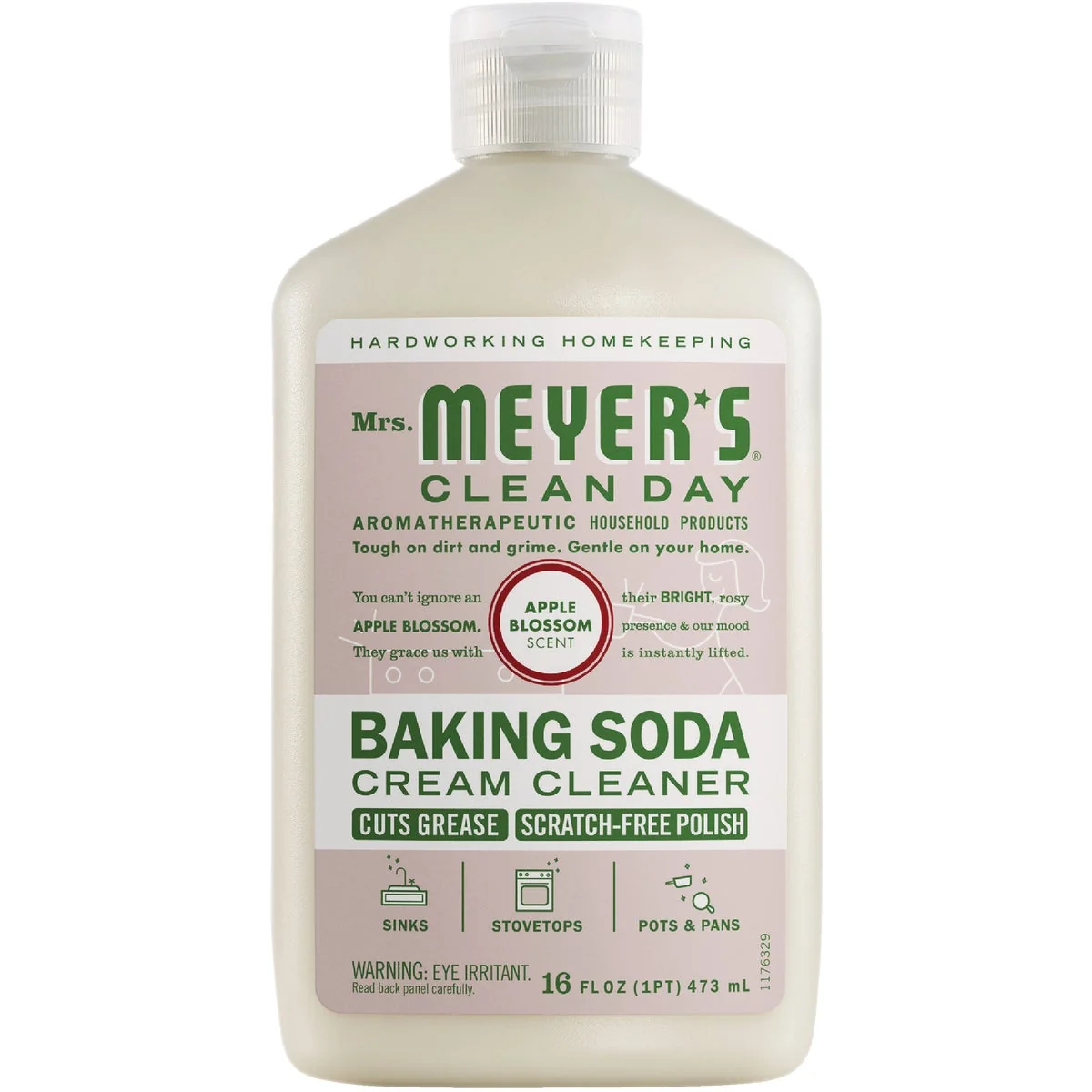 Natural Mrs. Meyer’s Clean Day 16 Oz. Apple Blossom Scent Baking Soda Cream Cleaner Reliable