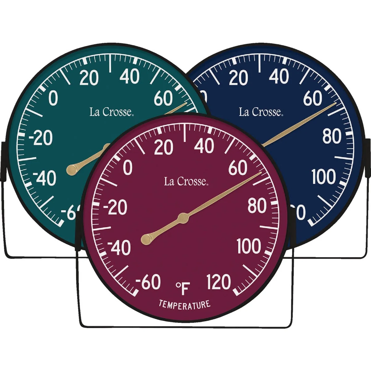 Next-Generation La Crosse Technology 5 In. Assorted Color Dial Thermometer with Bracket – Navy Green Berry Artisan