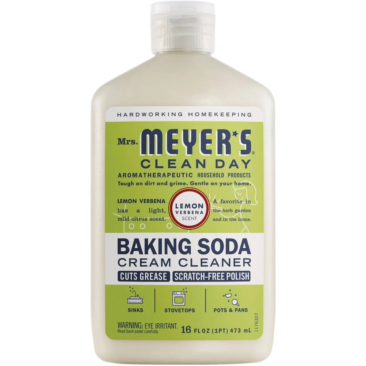 Exceptional Mrs. Meyer’s Clean Day 16 Oz. Lemon Verbena Scent Baking Soda Cream Cleaner Functional