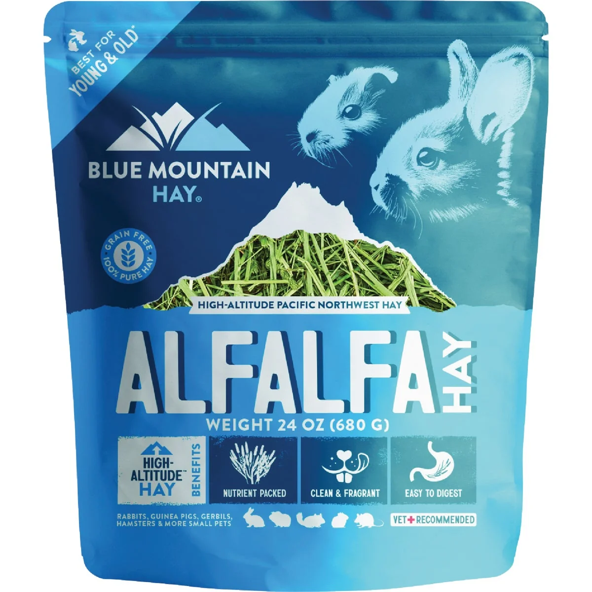 Exceptional Blue Mountain Hay High Altitude 24 Oz. Alfalfa Hay Effective