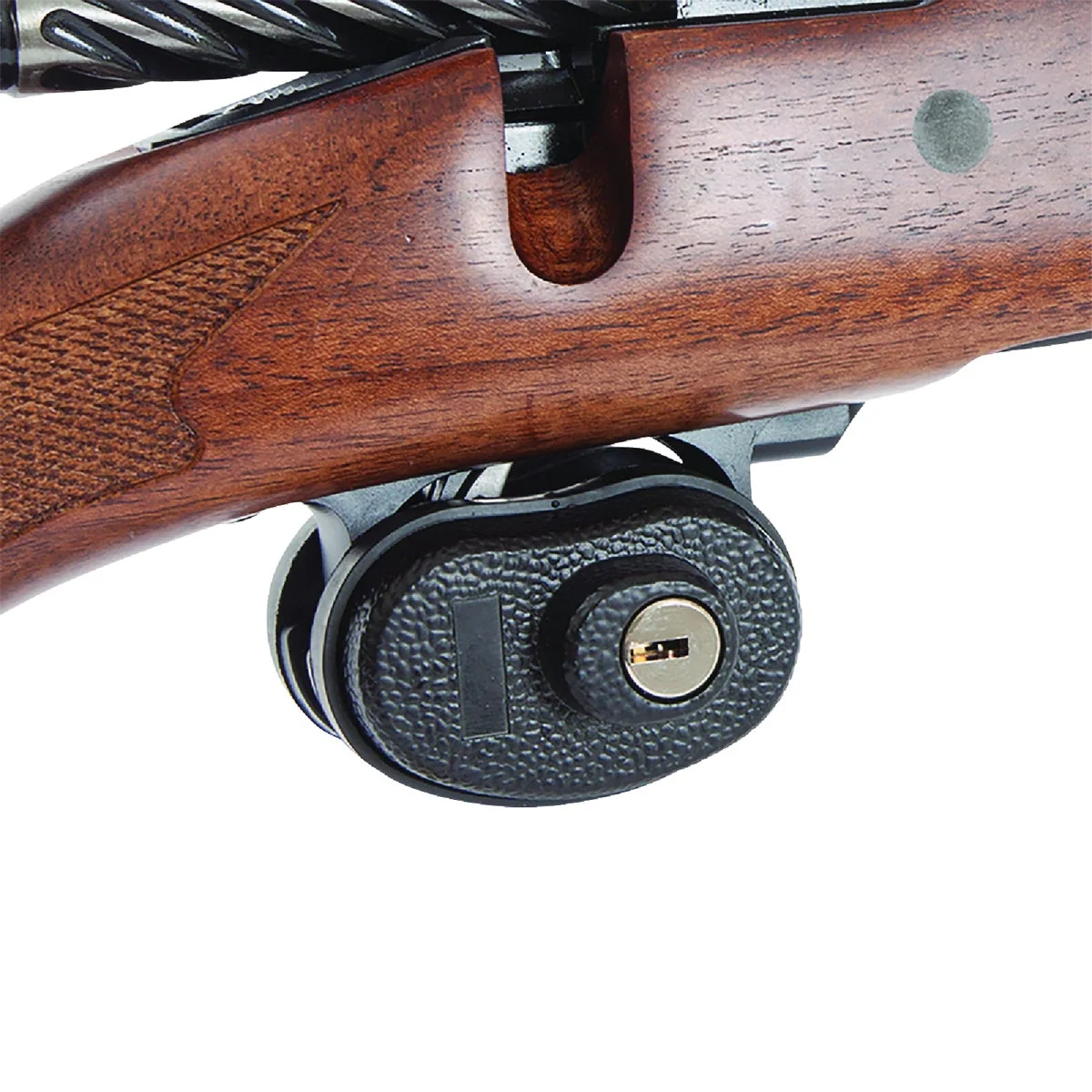Refined Allen 15415 Trigger Lock Open With Key Black Steel Firearm Fit Carefully Designed
