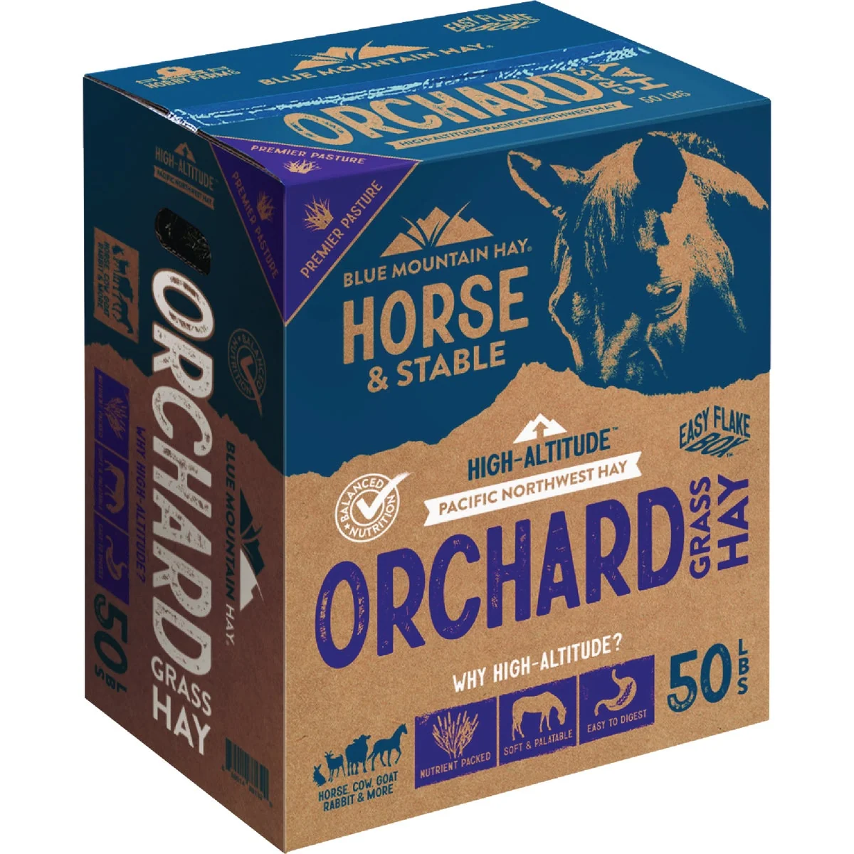 Fine Blue Mountain Hay High Altitude 50 Lb. Orchard Grass Hay Next-Generation