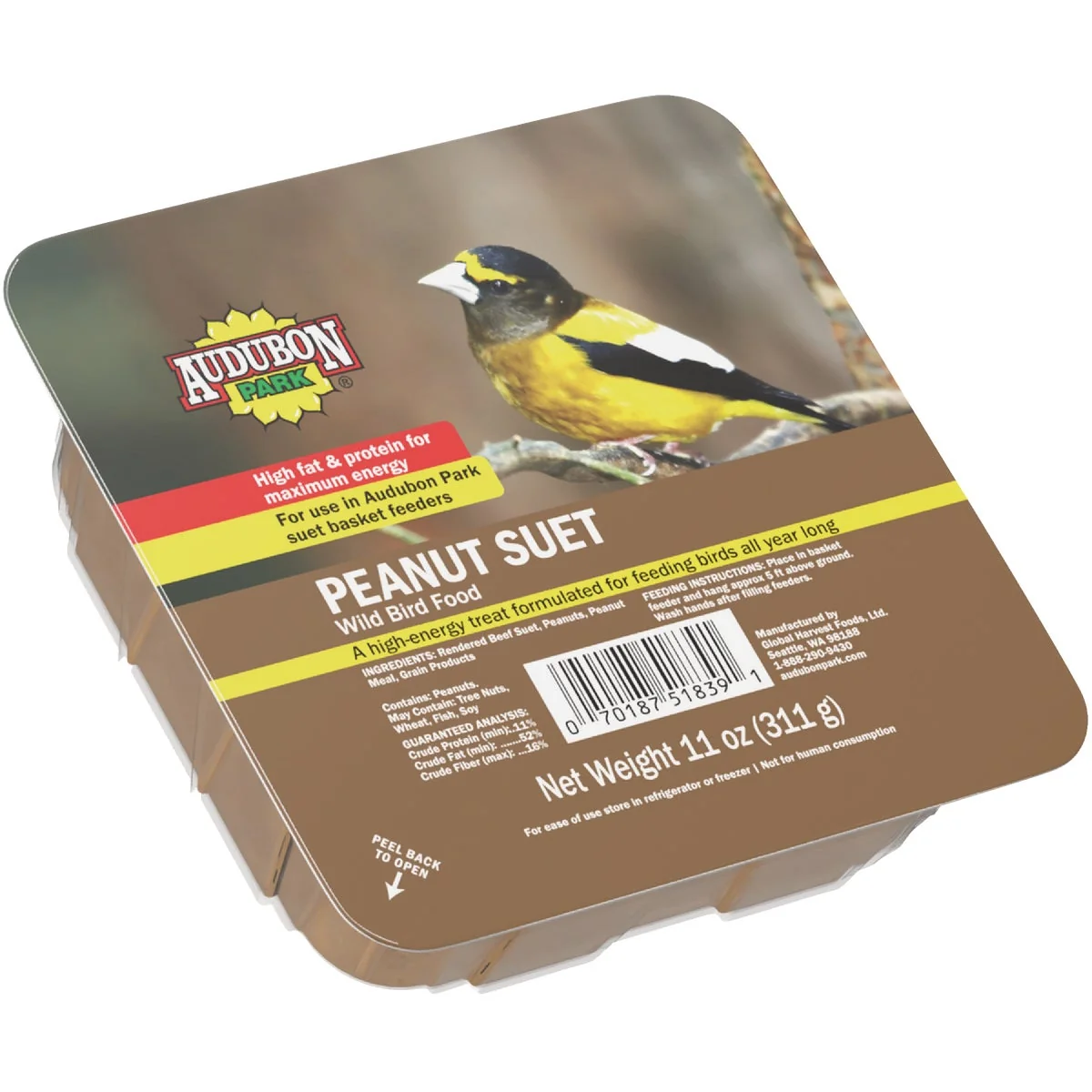 Smooth Audubon Park 11 Oz. Peanut Suet Advanced