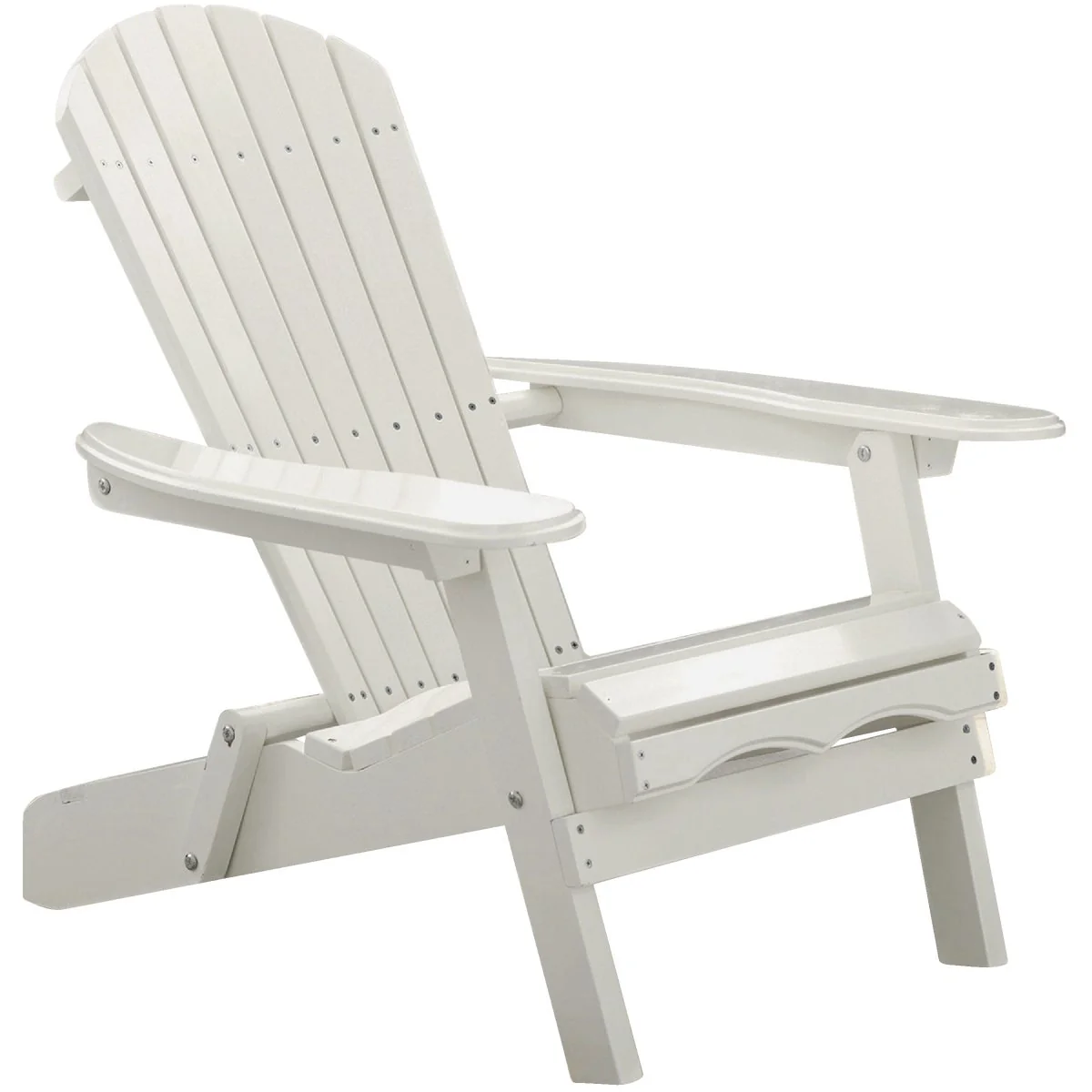 Advanced Northbeam White Acacia Folding Adirondack Chair Convenient