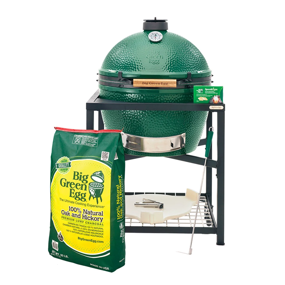 Pure XL Big Green Egg in Modular Nest Package Efficient