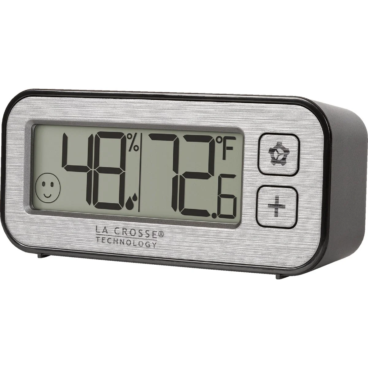 World-Class La Crosse Technology Mini Digital Clock Thermometer with Comfort Meter Clean