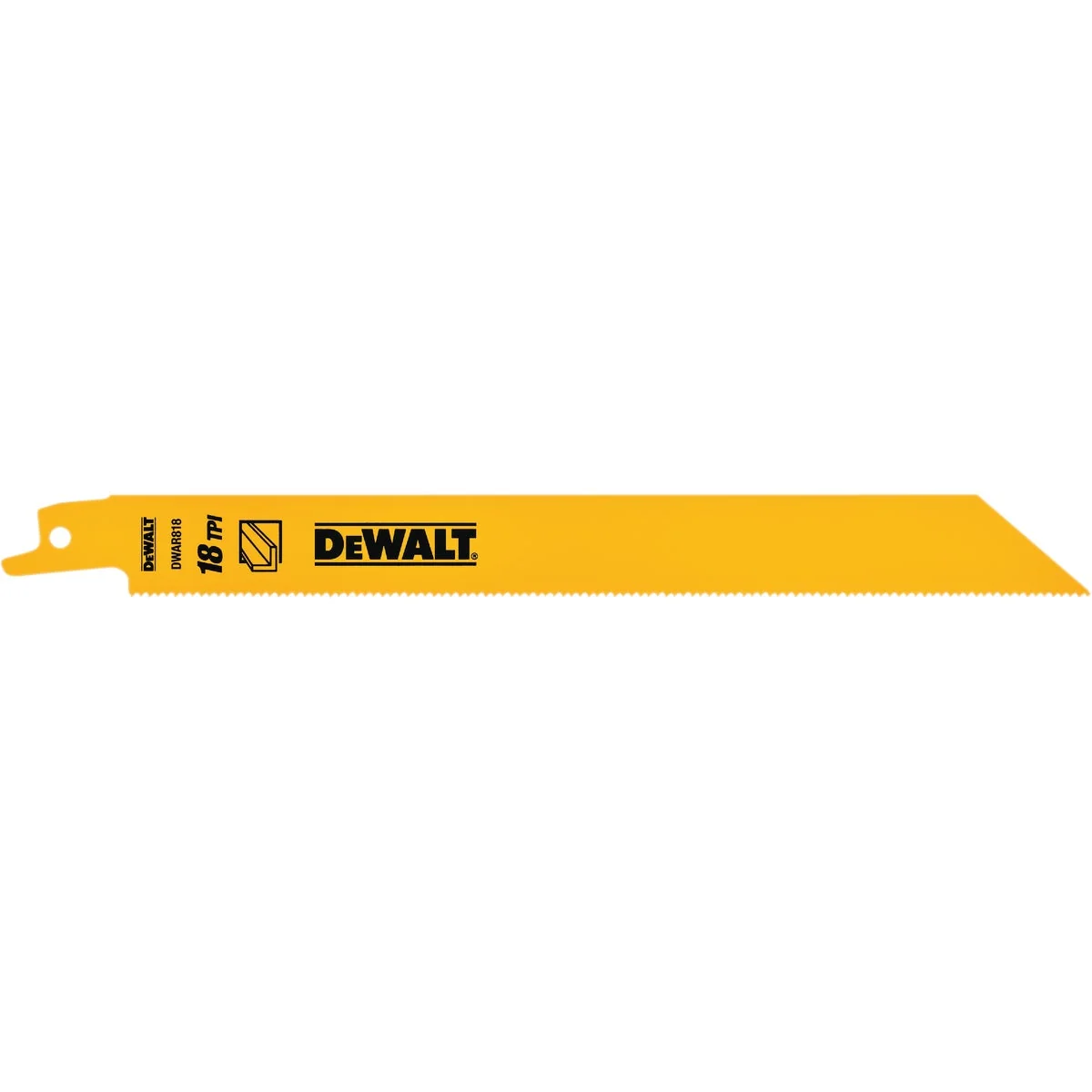 Flexible DEWALT 8 In. 18 TPI Bi-Metal Metal Reciprocating Saw Blade 5-Pack Prestigious
