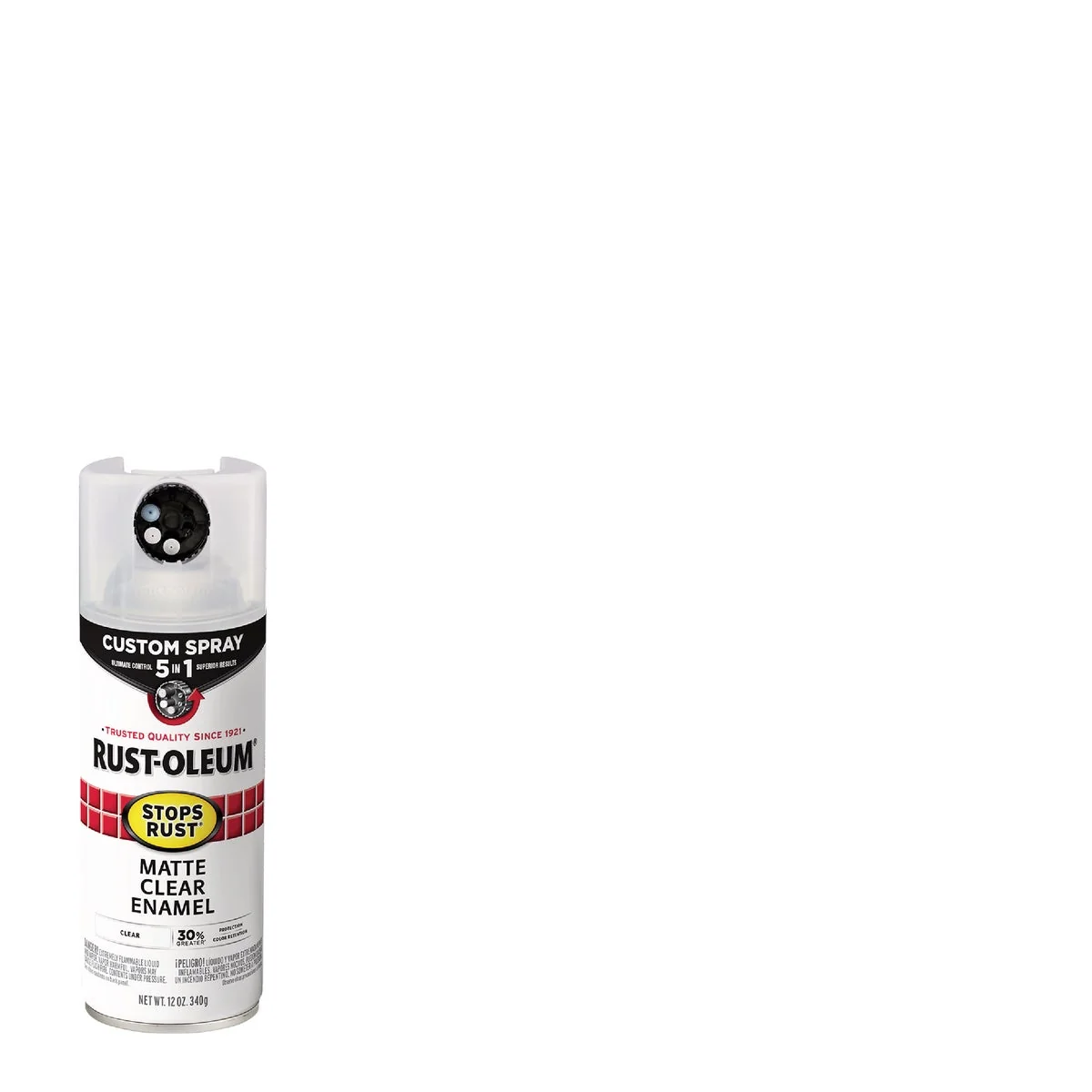 Innovative Rust-Oleum Stops Rust 12 Oz. Custom Spray 5 in 1 Matte Spray Paint Clear Powerful