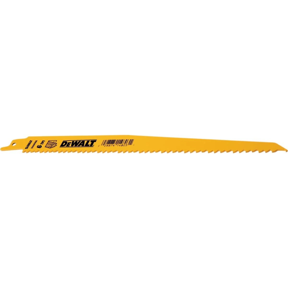 Genuine DEWALT 9 In. 6 TPI Taper Back Bi-Metal Reciprocating Saw Blade 5-Pack Carefully Designed