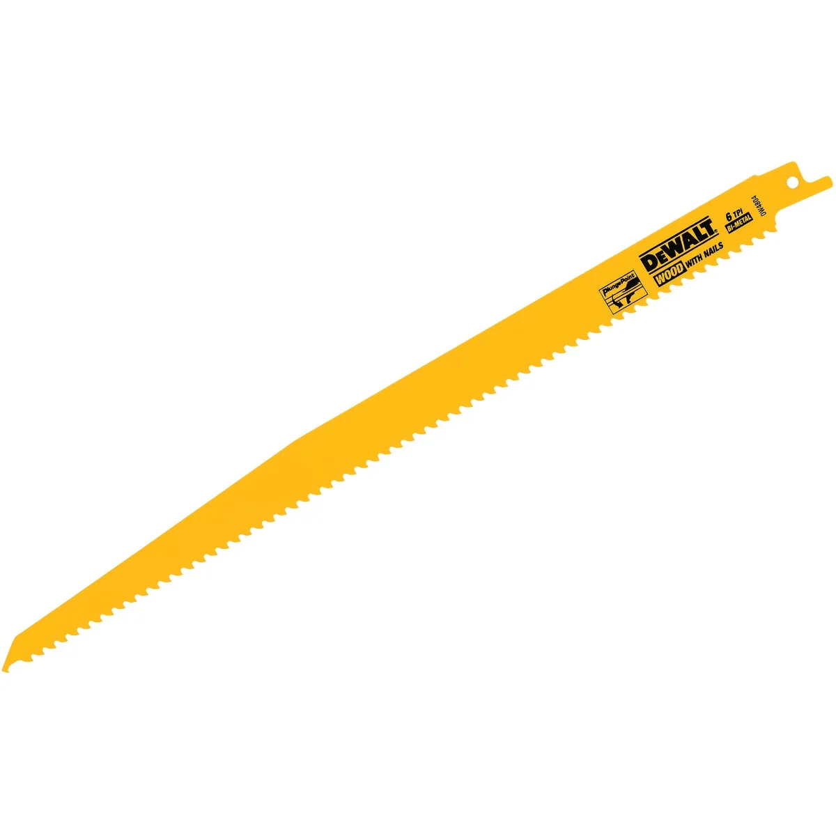 Official DEWALT 12 In. 6 TPI Taper Back Bi-Metal Reciprocating Saw Blade 5-Pack Quality