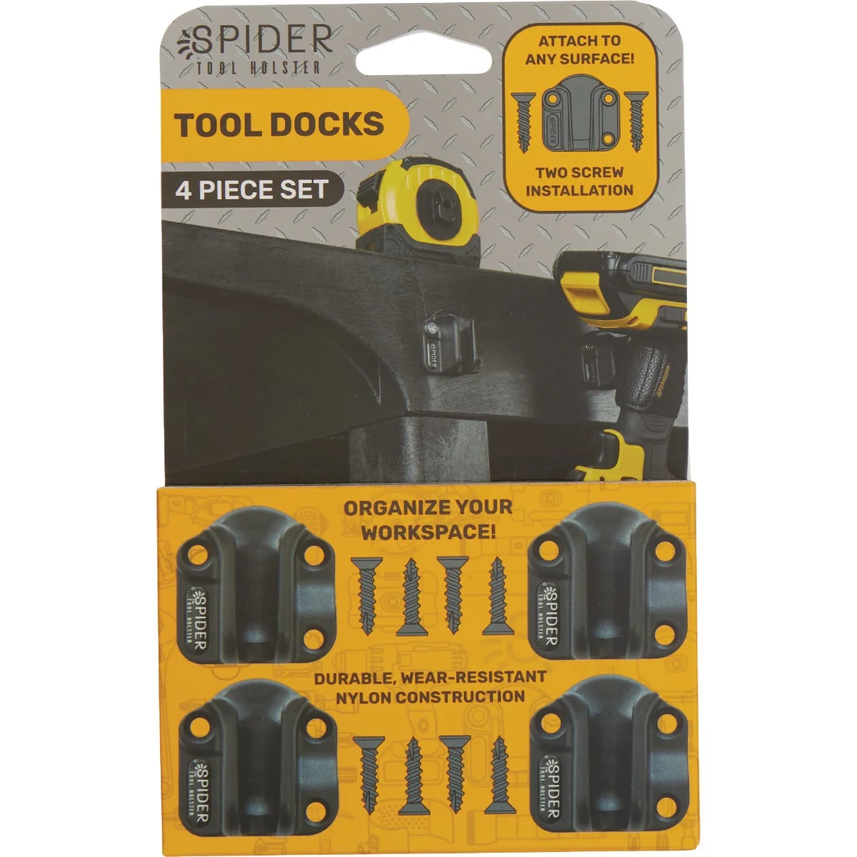 Next-Generation Spider Tool Holster Tool Docks Set 4-Pack Unique
