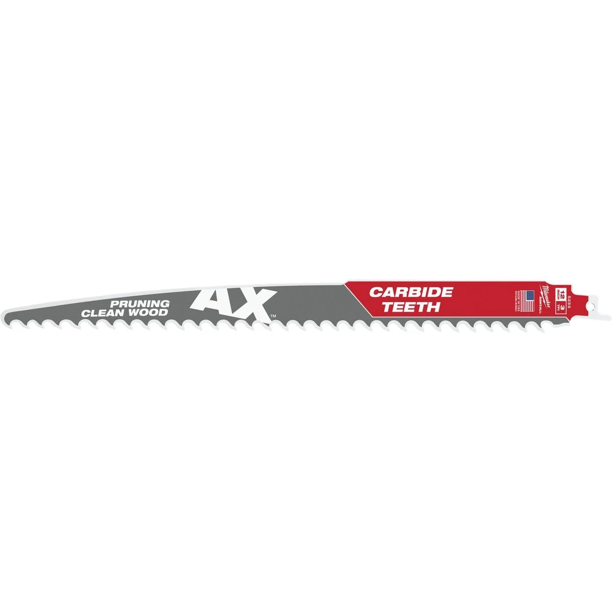 Effective Milwaukee SAWZALL AX 12 In. 3 TPI Carbide Pruning Reciprocating Saw Blade 3-Pack Organic