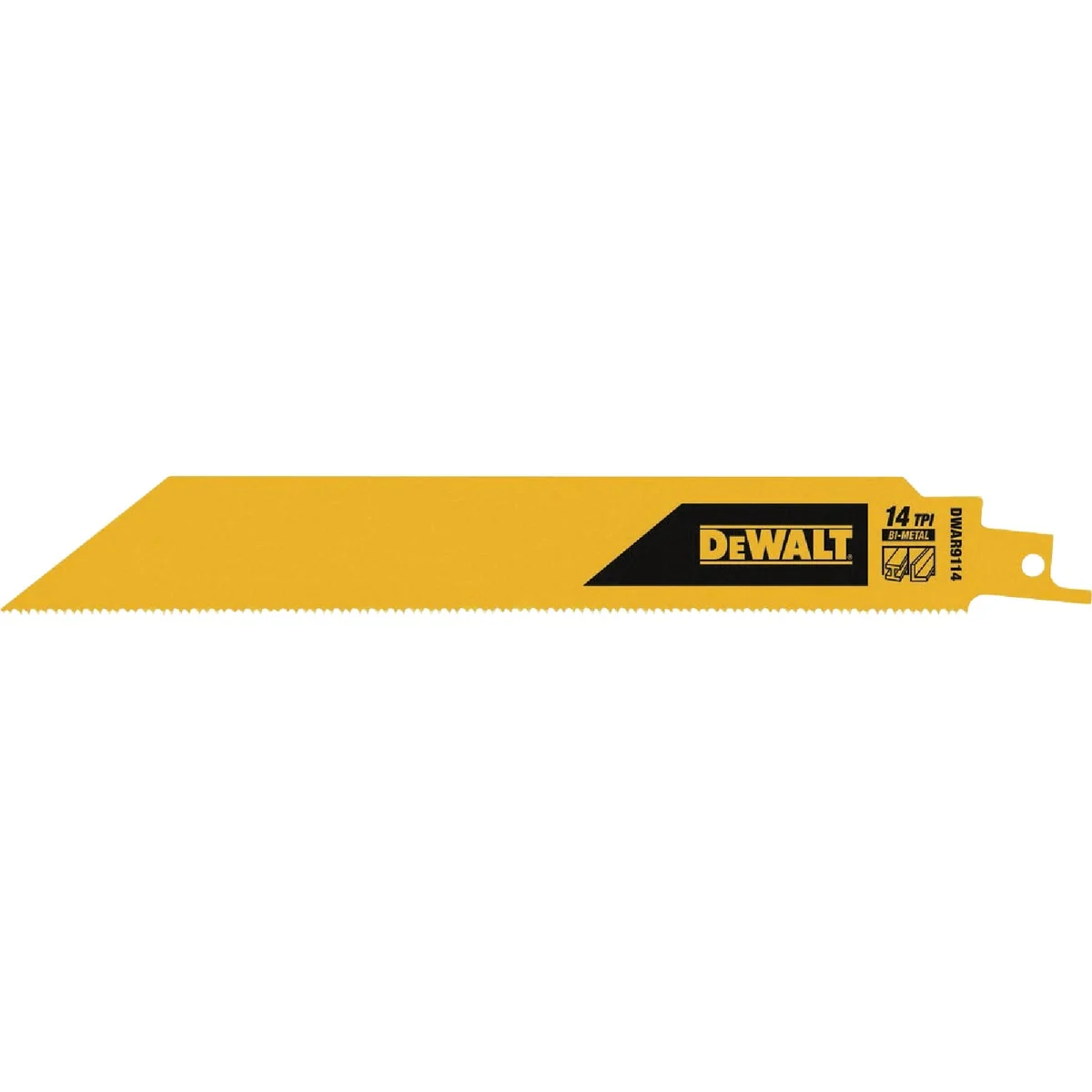 Dependable DEWALT 9 In. 14 TPI Bi-Metal Heavy Metal Reciprocating Saw Blade 5-Pack Refined