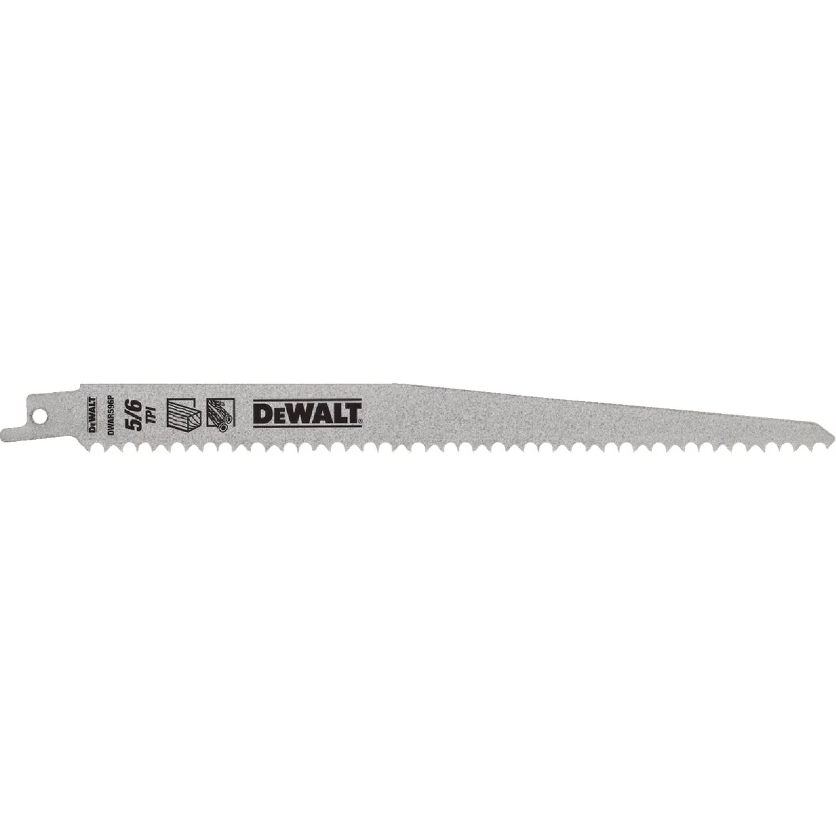 Reliable DEWALT 9 In. 6 TPI Bi-Metal Pruning Reciprocating Saw Blade 5-Pack Dependable