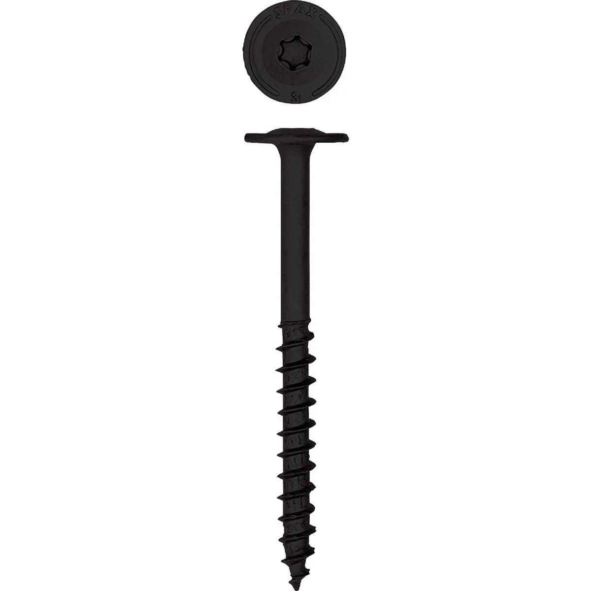 Smart SPAX 1 4 In. x 3 In. Washer Head Black HCR PowerLag Screw 200-Count Outstanding