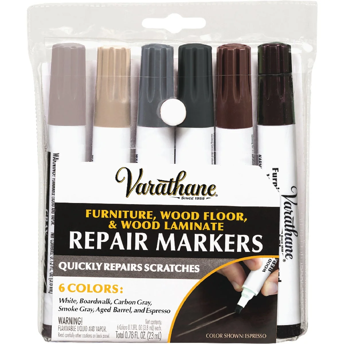 Trendy Varathane Furniture Wood Floor and Laminate Repair Markers 6-Count Excellent