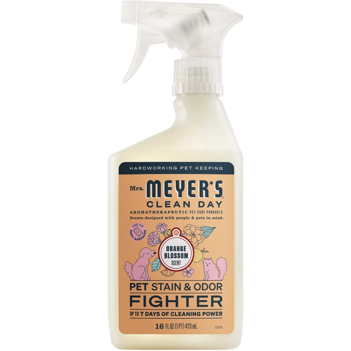 Effective Mrs. Meyer’s Clean Day 16 Oz. Orange Blossom Pet Stain Odor Fighter Excellent