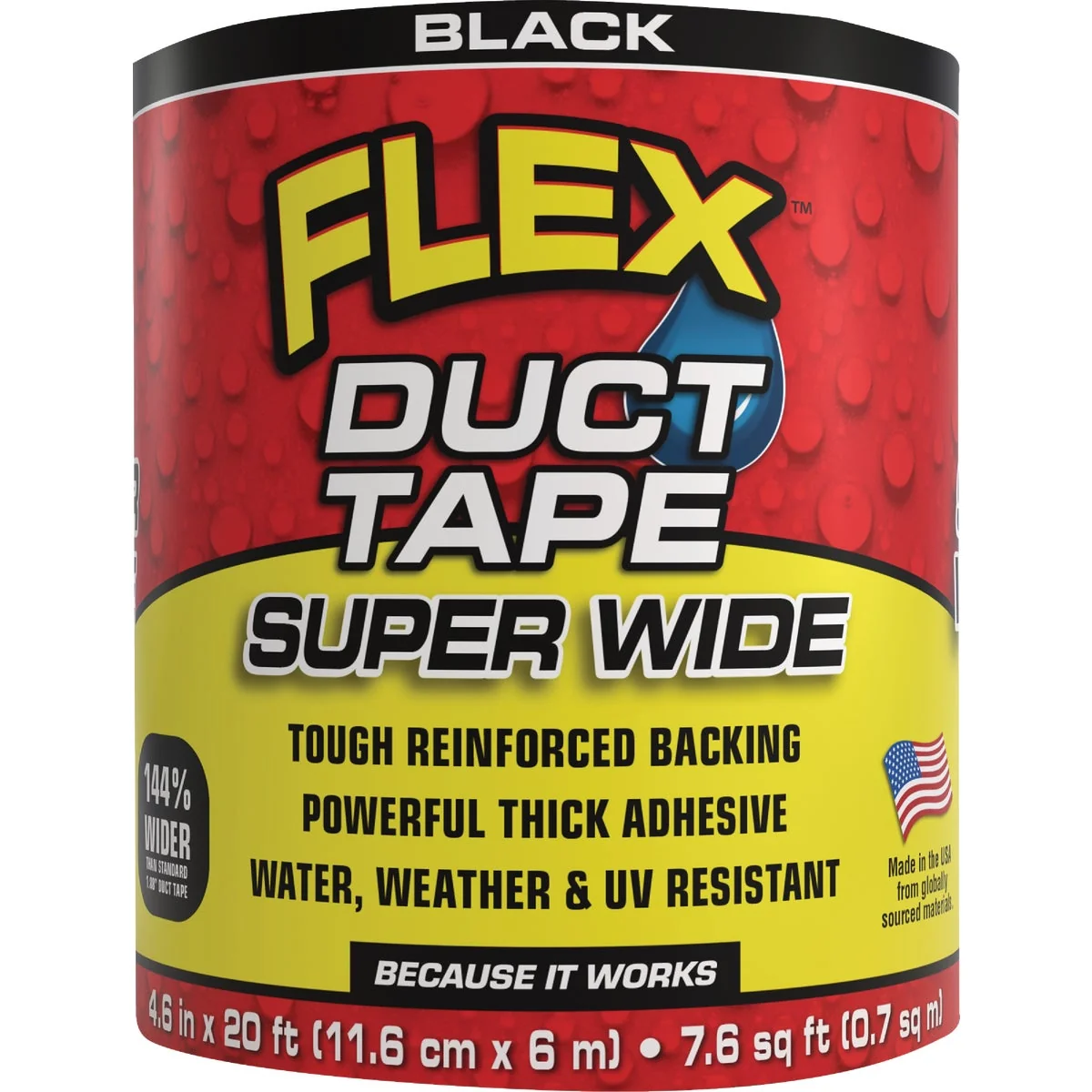 Exclusive Flex 4.5 In. x 20 Ft. Black Duct Tape Green