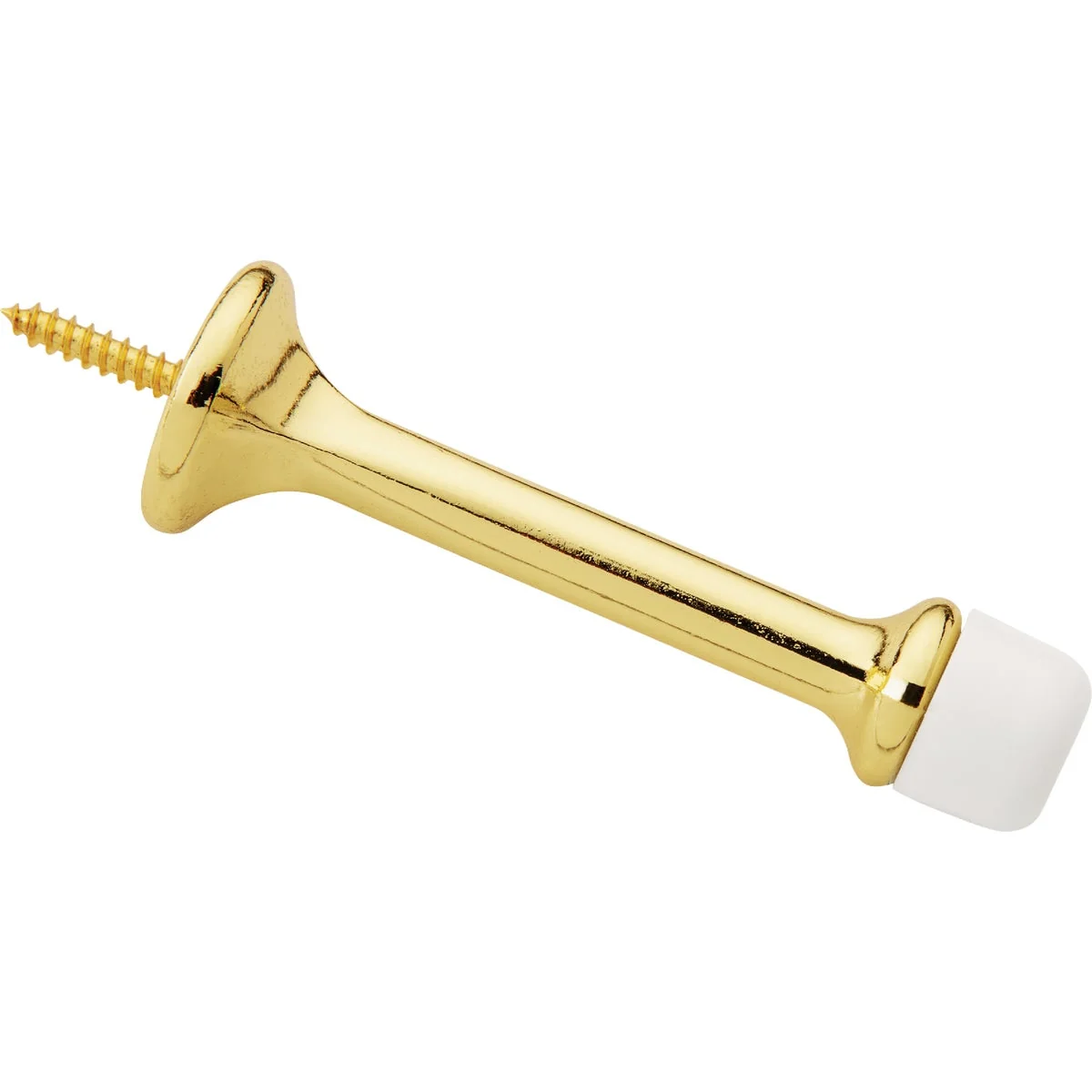 Detailed National V236 3 In. Brass Rigid Round Door Stop Safe