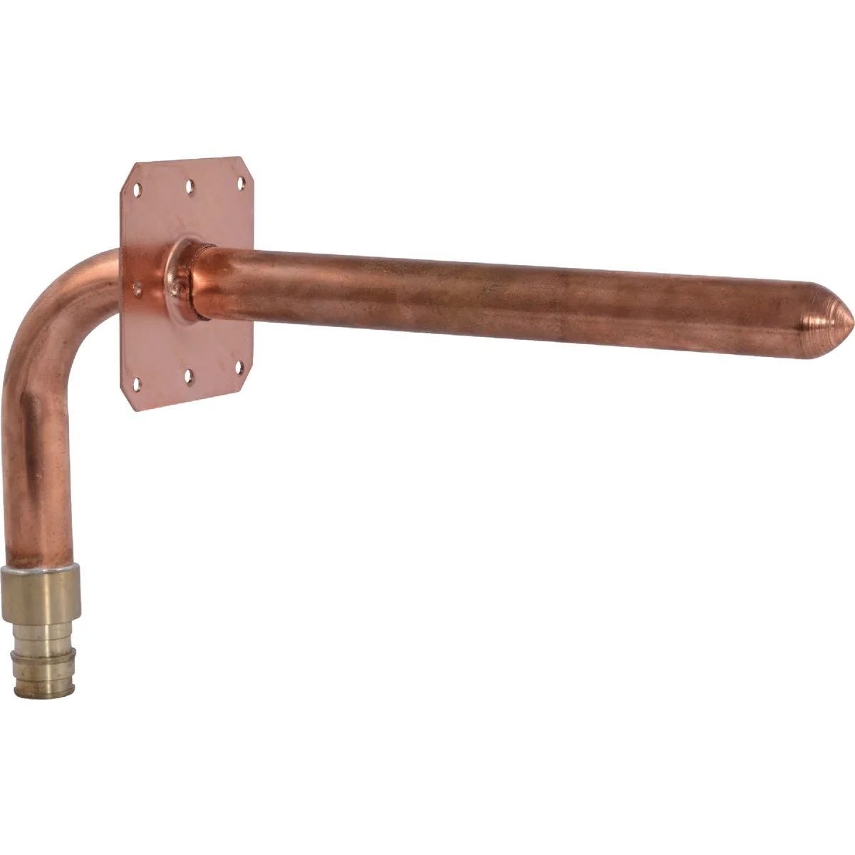 Solid SharkBite 1 2 In. Barb x 4 In. x 8 In. Copper PEX A Stubout with Ear High-Grade
