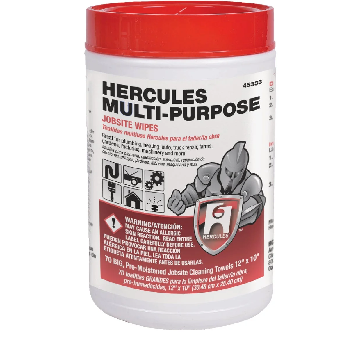 Smart Hercules Multi-Purpose 12 In. x 10 In. Jobsite Wipes 70-Ct. Soft