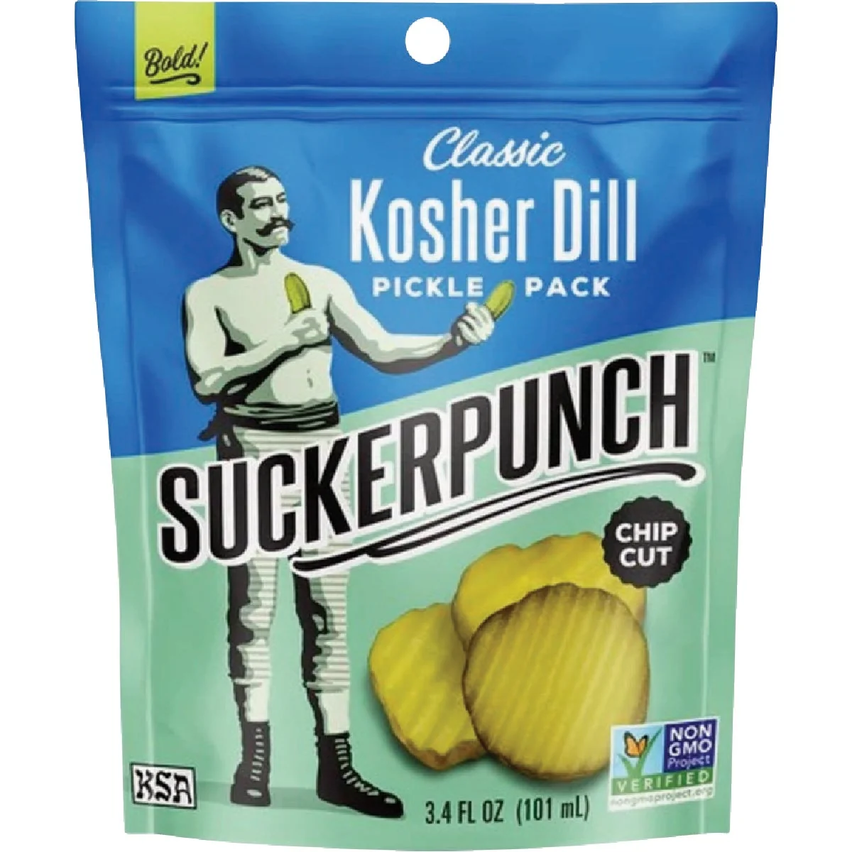 Top-Quality Sucker Punch 3.4 Oz. Classic Dill Pickle Chip Comfortable