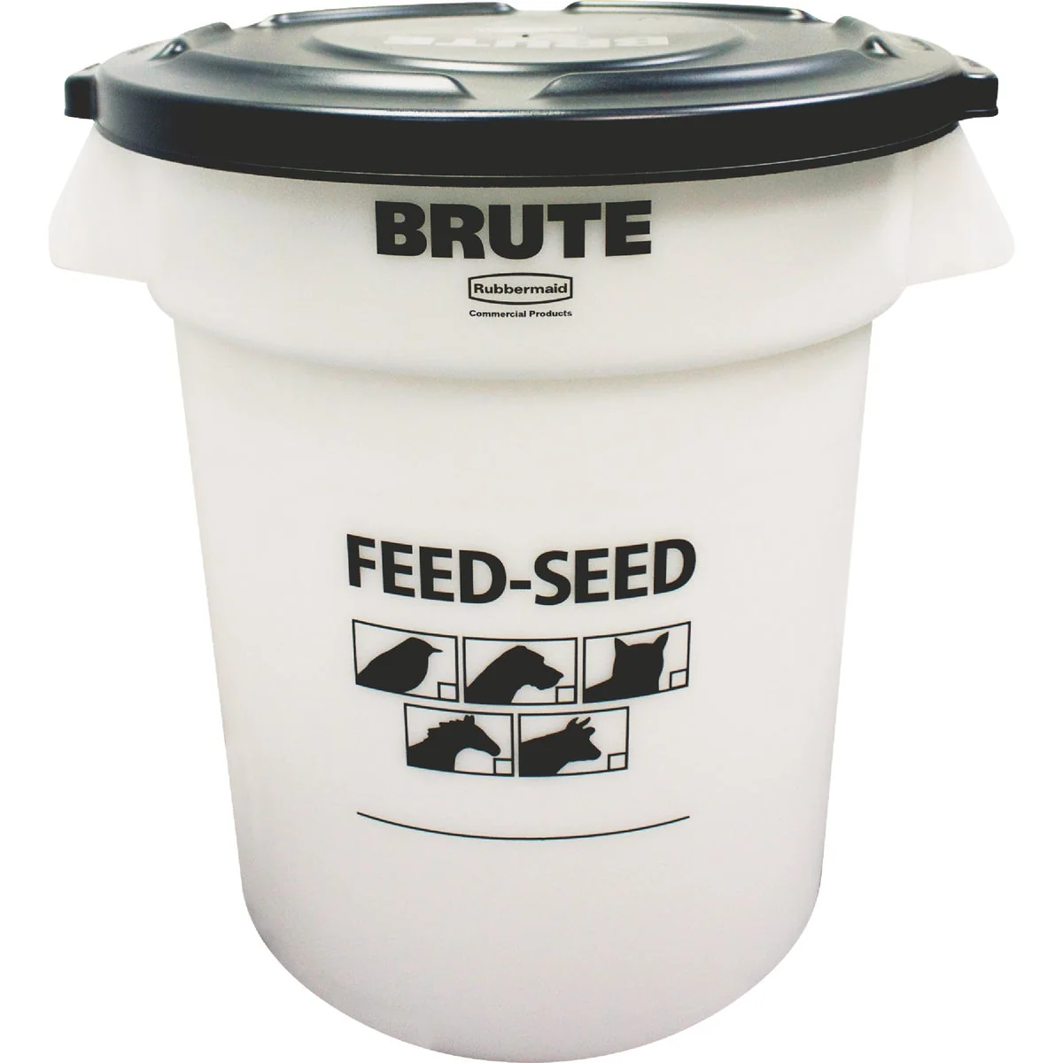 Classic Rubbermaid Brute 20 Gal. Feed Seed Container Modern