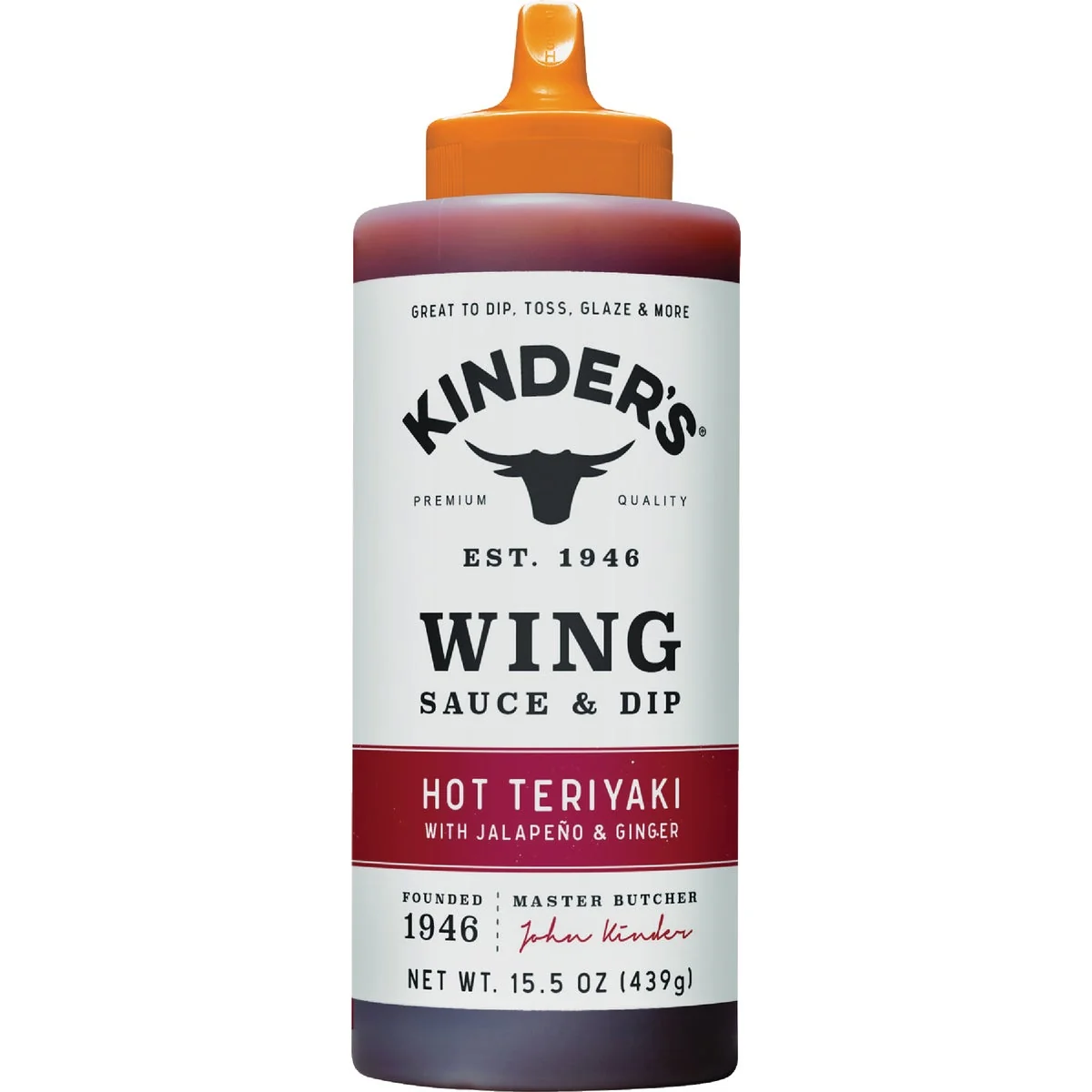 Eco-Friendly Kinder’s 15.5 Oz. Hot Teriyaki Wing Sauce Dip Dependable