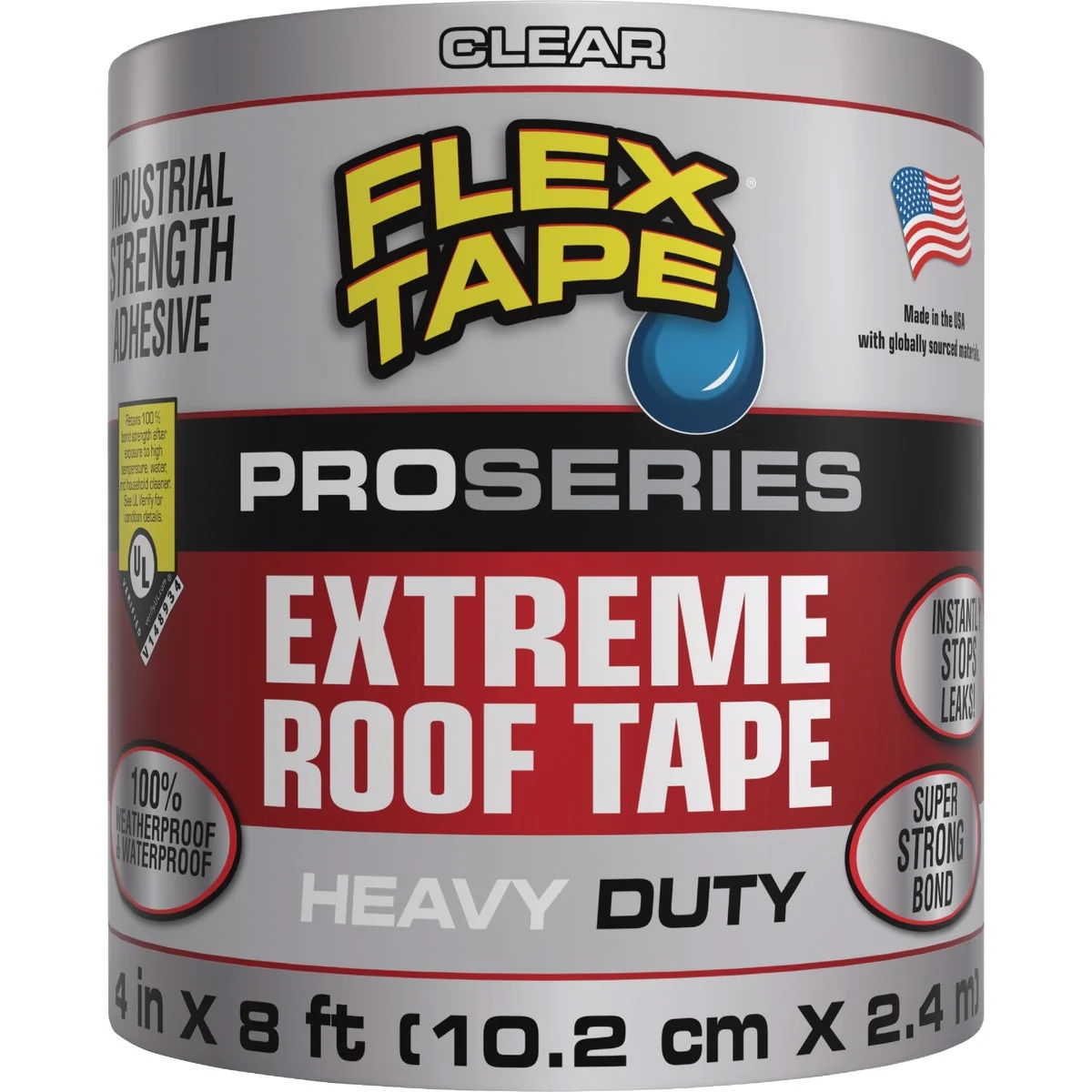 Next-Generation Flex Seal Flex Tape Pro Series 4 In. x 8 Ft. Extreme Roof Patching Tape Clear Practical