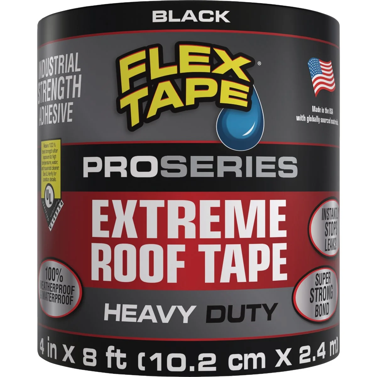 Refined Flex Seal Flex Tape Pro Series 4 In. x 8 Ft. Extreme Roof Patching Tape Black Reliable