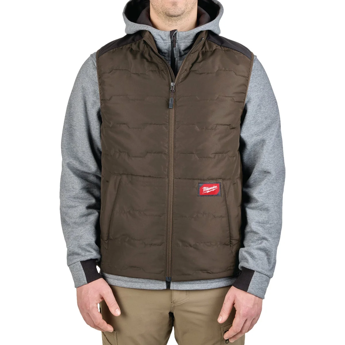 Advanced Milwaukee FLEX Men’s Large Brown Lightweight Insulated Vest Professional