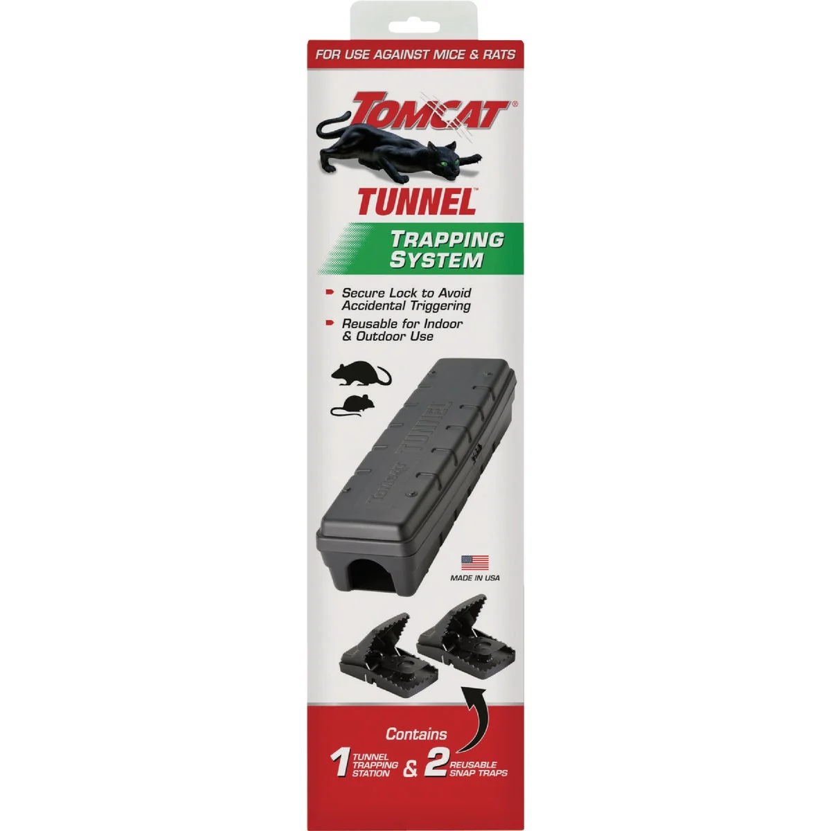 Luxury Tomcat Tunnel Trapping System 1 Tunnel 2 Snap Traps High-Grade