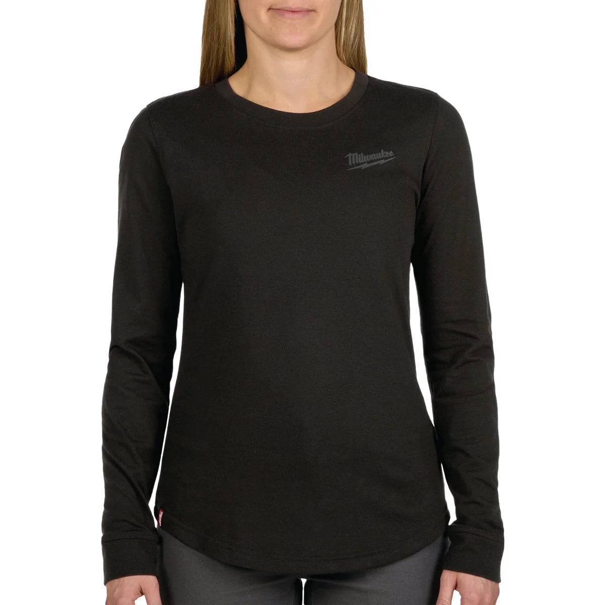 Efficient Milwaukee FLEX Women’s XL Black Long Sleeve Hybrid T-Shirt Expertly Made