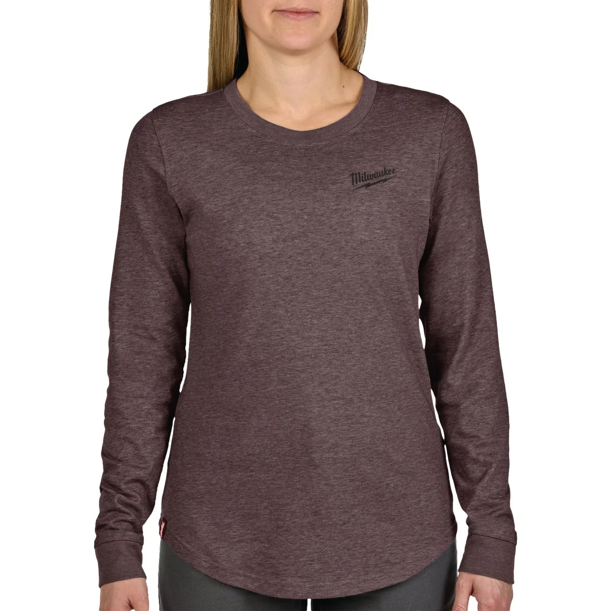 Pure Milwaukee FLEX Women’s Large Purple Long Sleeve Hybrid T-Shirt Functional