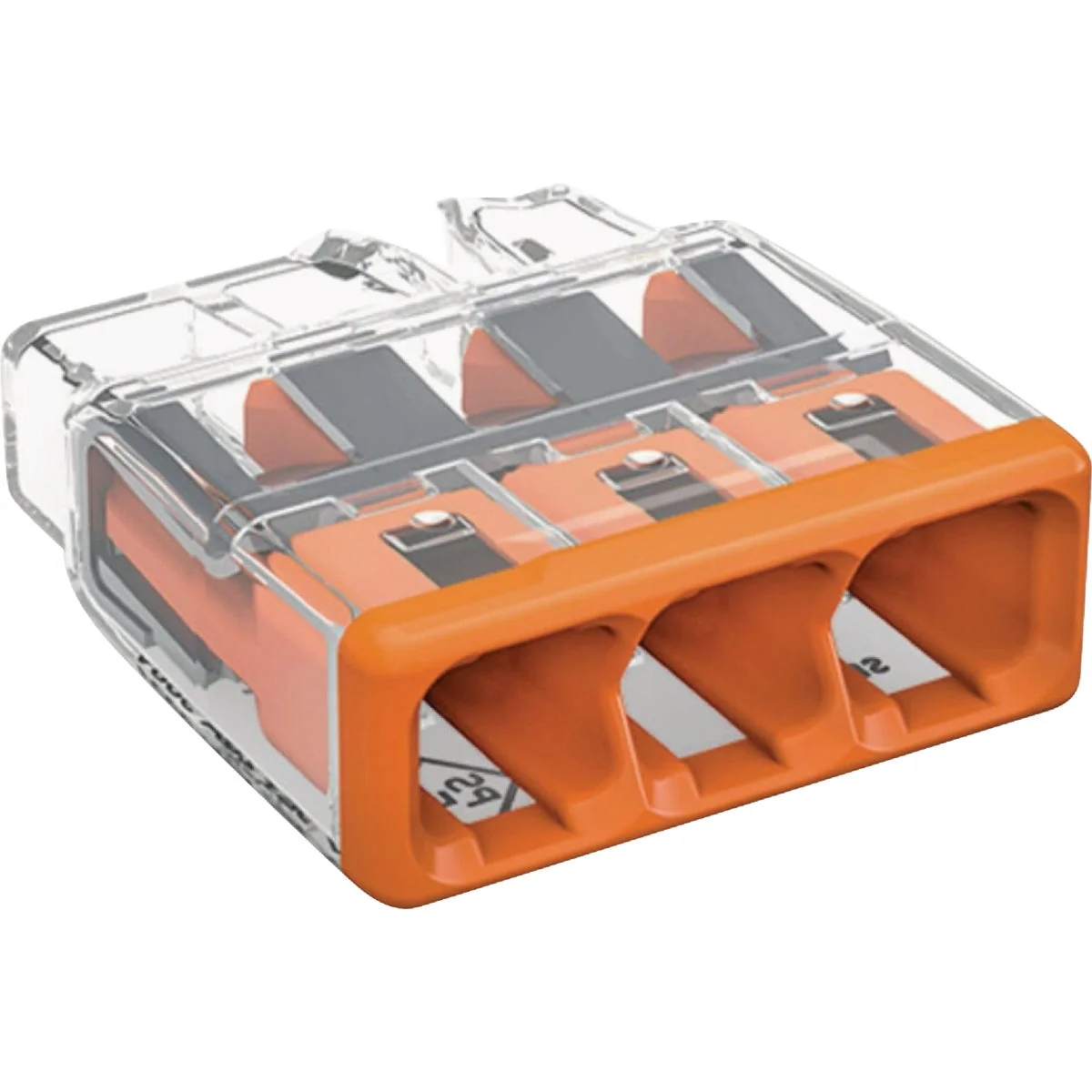 Easy-to-Use Wago 3-Wire Compact Push In Connector 10-Pack Original