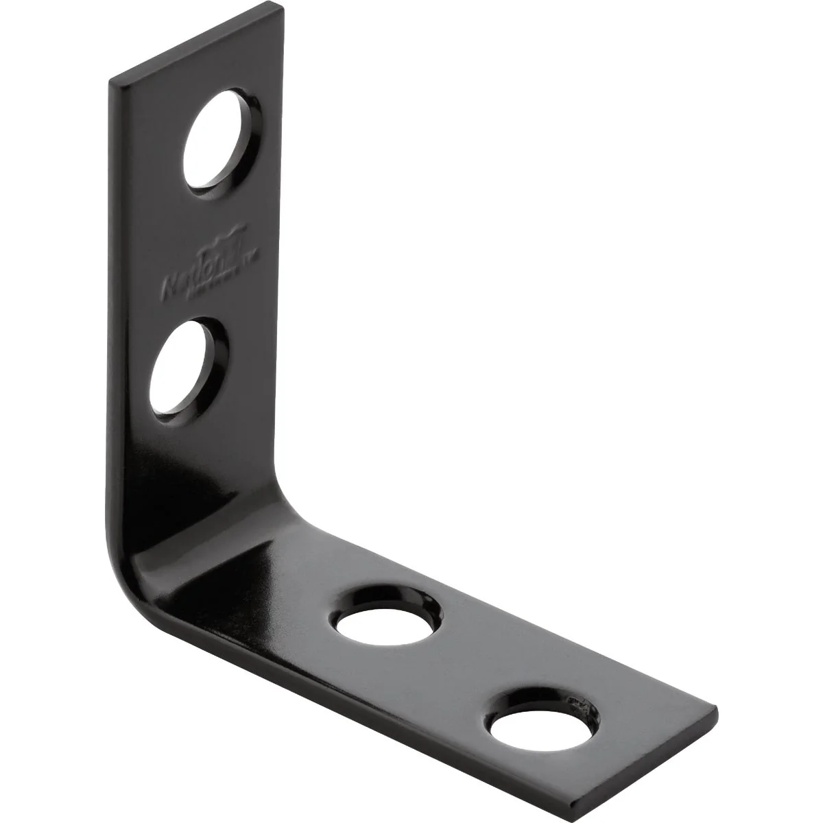 Advanced National Hardware 1-1 2 In. x 5 8 In. Black Corner Brace Unique