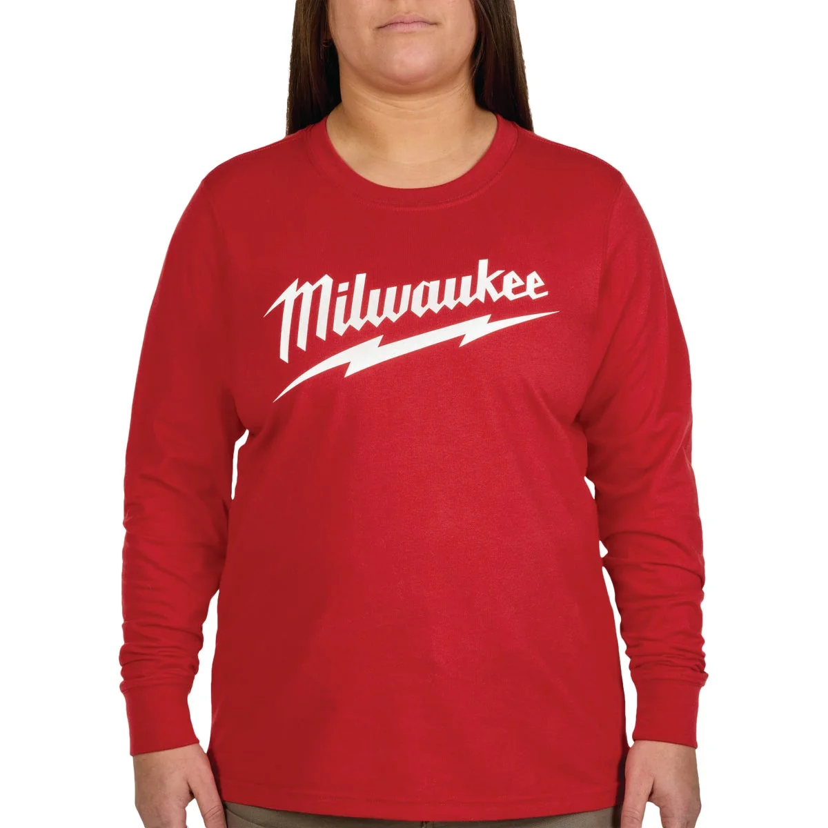 Fast Milwaukee GRIDIRON Women’s Medium Red Long Sleeve Logo T-Shirt Effective