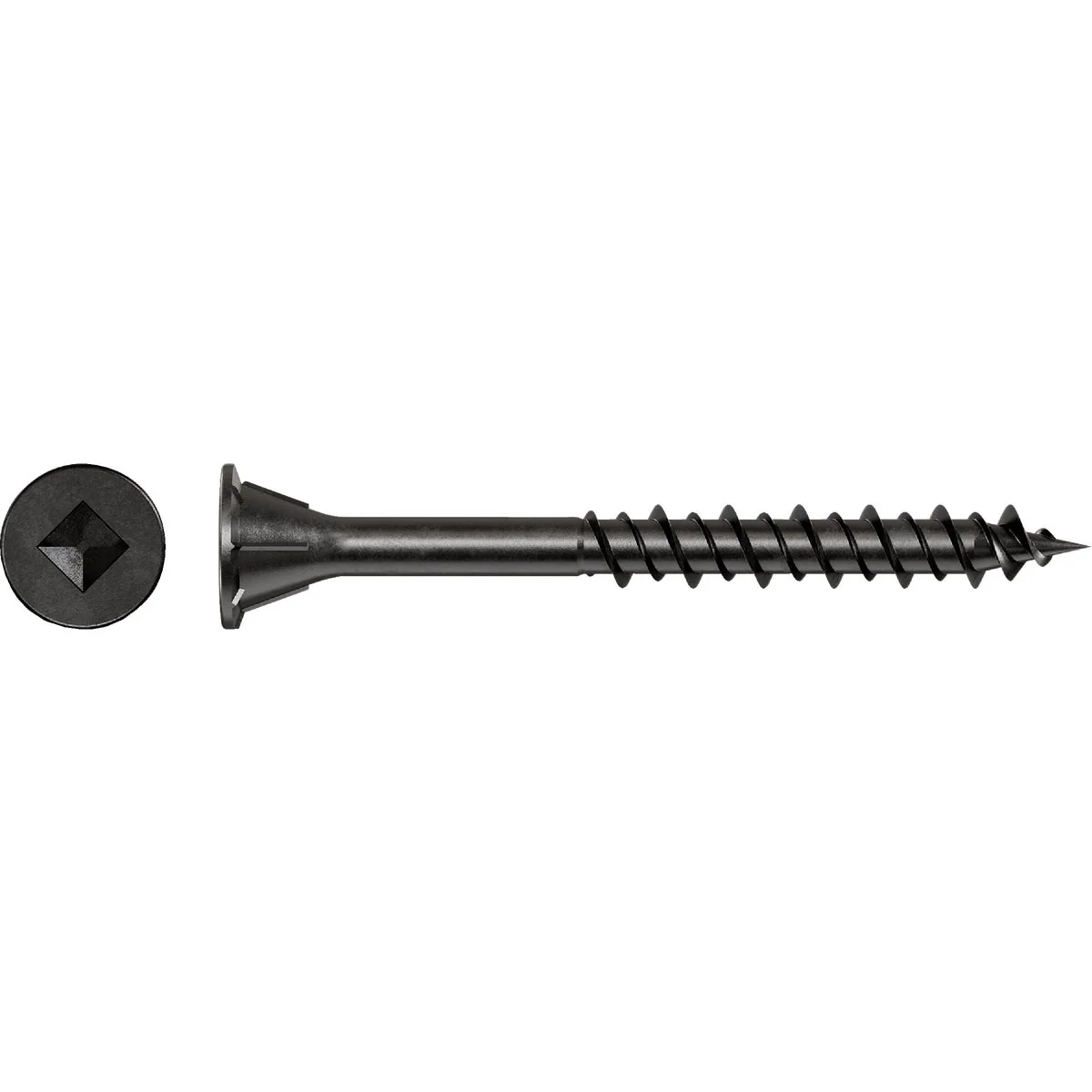 Recyclable WSHL Subfloor Screw Collated 7 x 1-3 4 in. 2 Square Drive Gray Phosphate 2000-Qty Relaxed